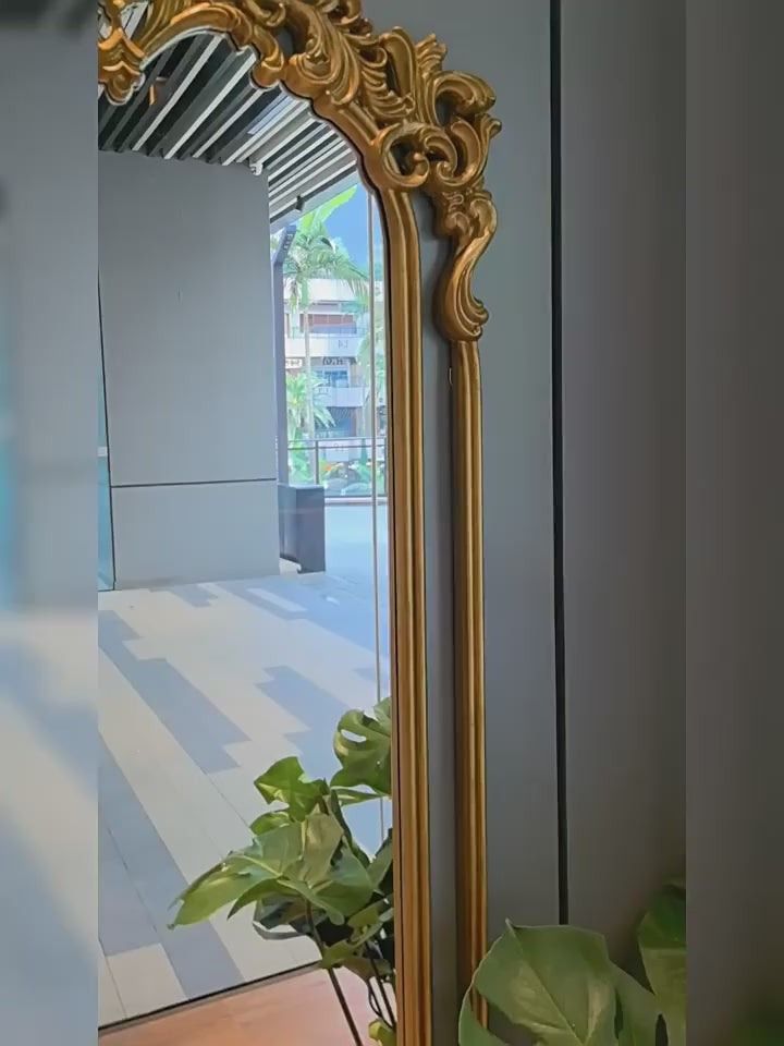 Modern Luxury Full Body Standing Floor Mirror for Living Room