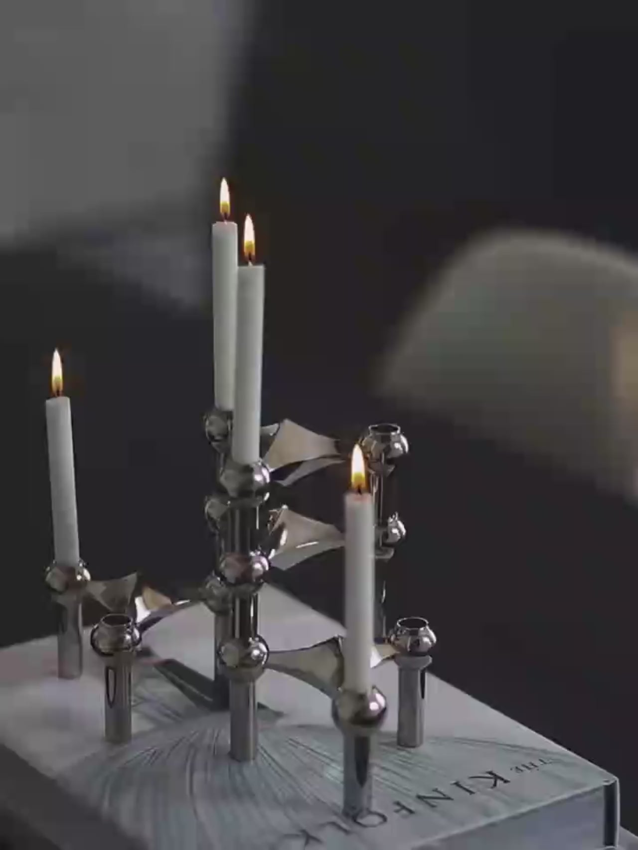 Modern Nordic Metal Molecular Candle Holder Centerpiece Tabletop Living Room Decor