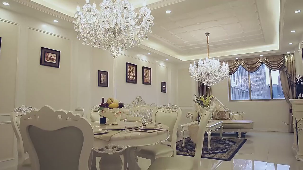 Luxury Crystal LED Ceiling Pendant Light for Living Room Villa