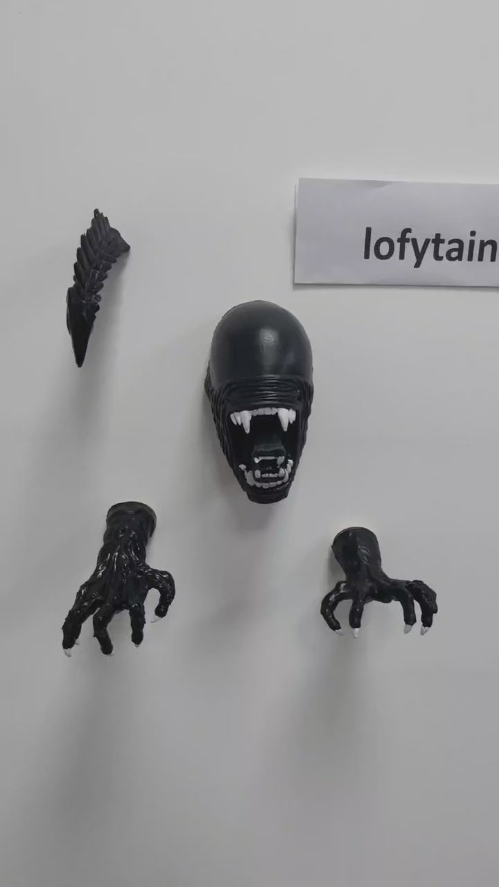 Modern Horror Sci-Fi Alien Wall Sculpture for Living Room Decor